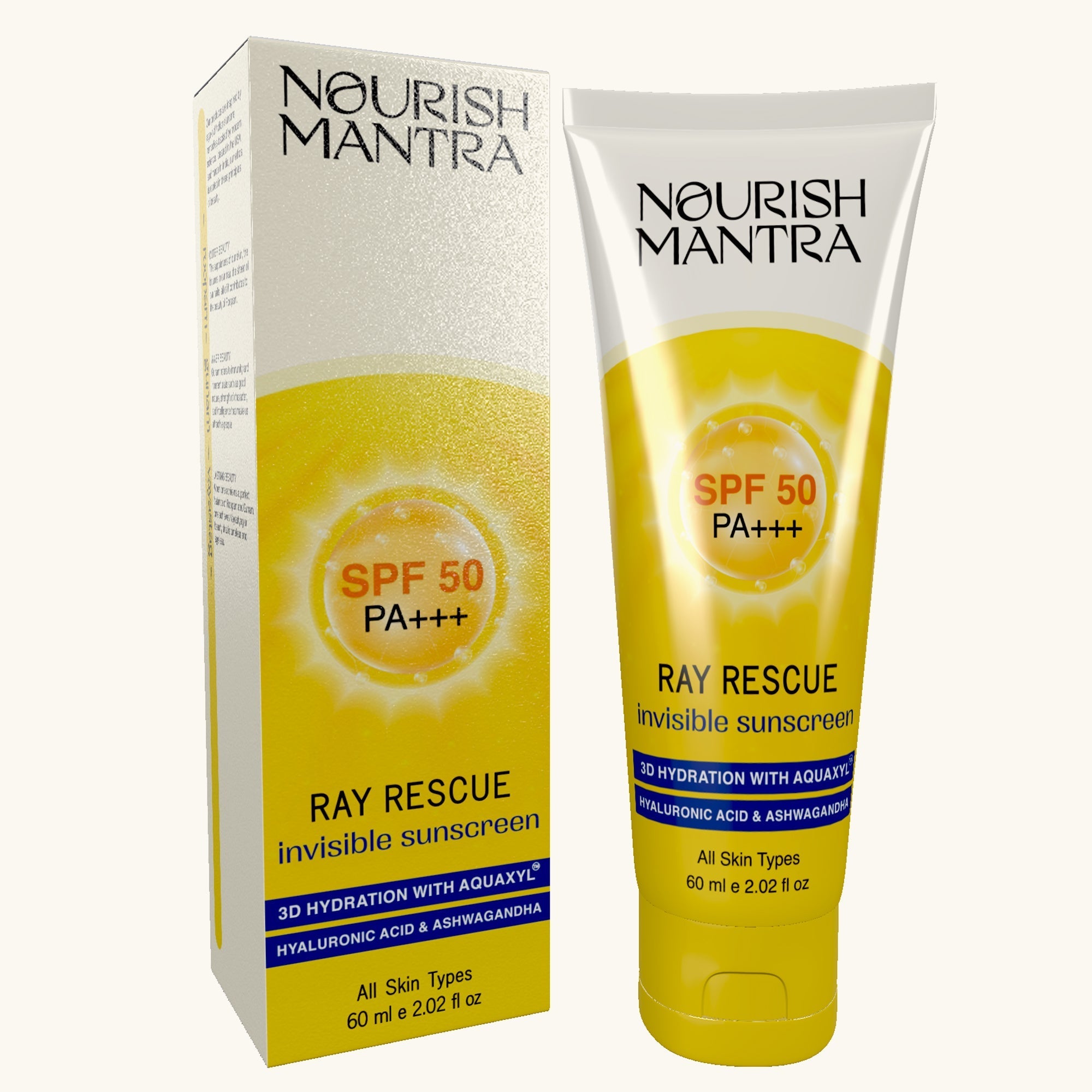 Nourish Mantra Ray Rescue Invisible Sunscreen SPF 50 - 60 ml
