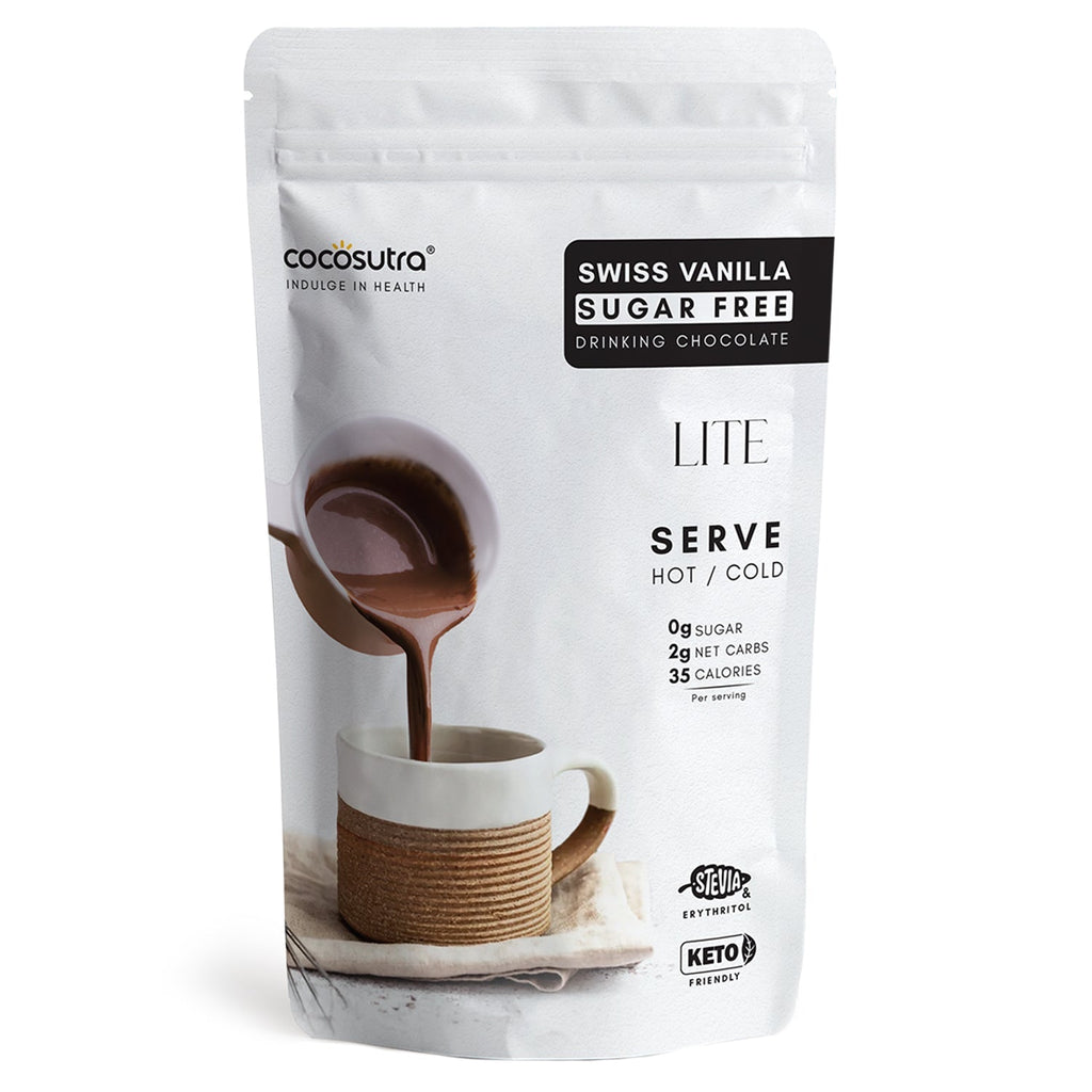 Cocosutra Sugar Free Drinking Chocolate Mix Swiss Vanilla - 200 gms