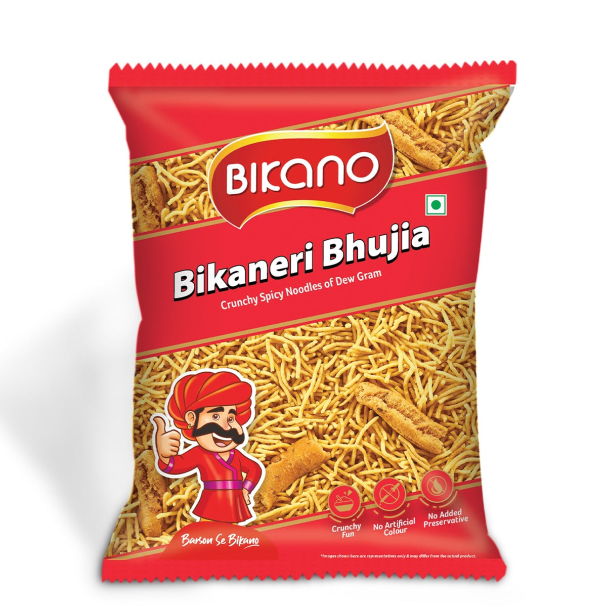 Bikanervala Bikano Bikaneri Bhujia Sev - 400 gms - Pack of 3