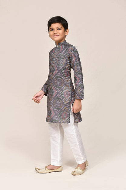 Joban Fashion Linen Cotton red Kurta With Straight Fit Pant