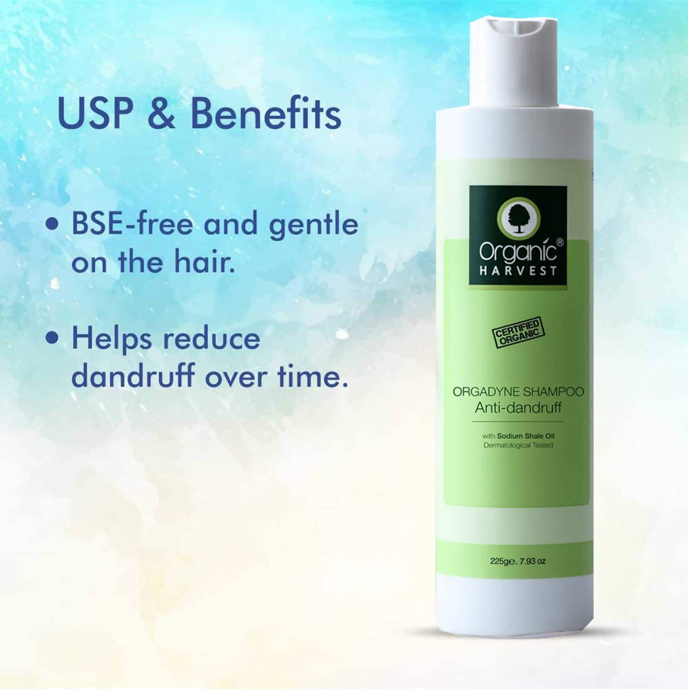 Organic Harvest Orgadyne Anti-Dandruff Shampoo - 225 ml