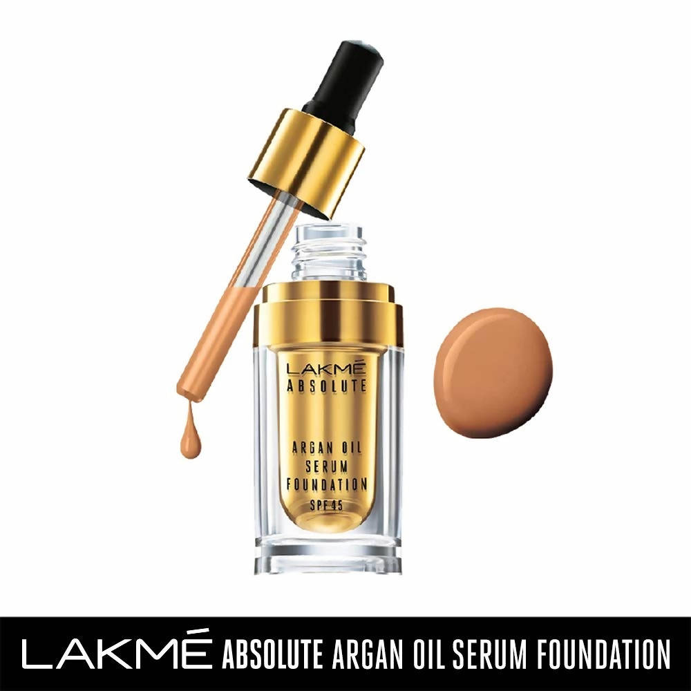 Lakme Absolute Argan Oil Serum Foundation with SPF 45 Natural Almond - 15 ml