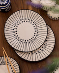 Barbara Ceramic Glossy Handcrafted Dinner Plates | Set Of 2