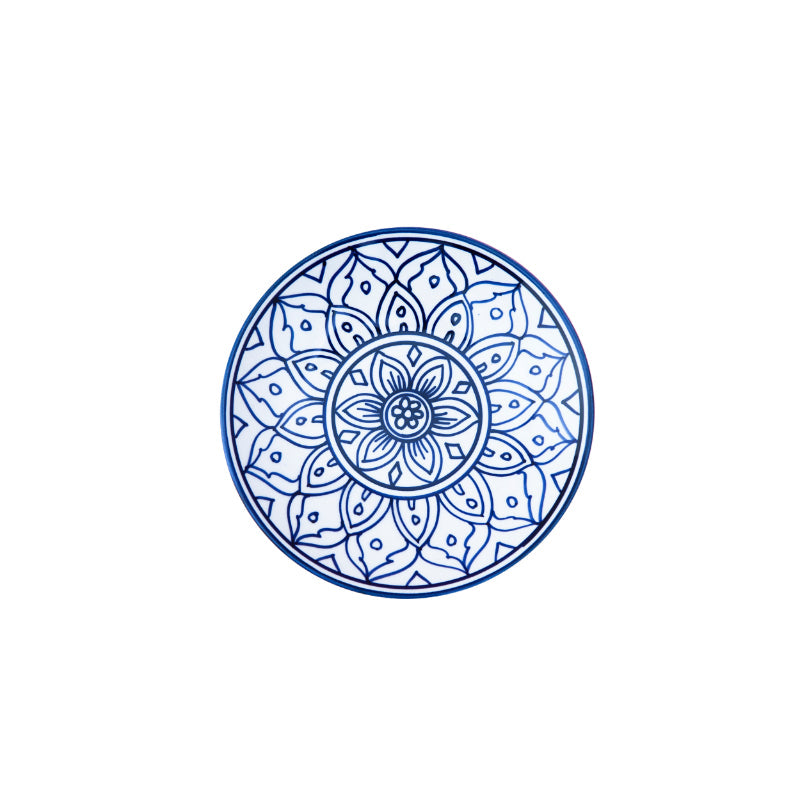 Bernise Ceramic Glossy Handcrafted Quarter Plates |Set Of 4