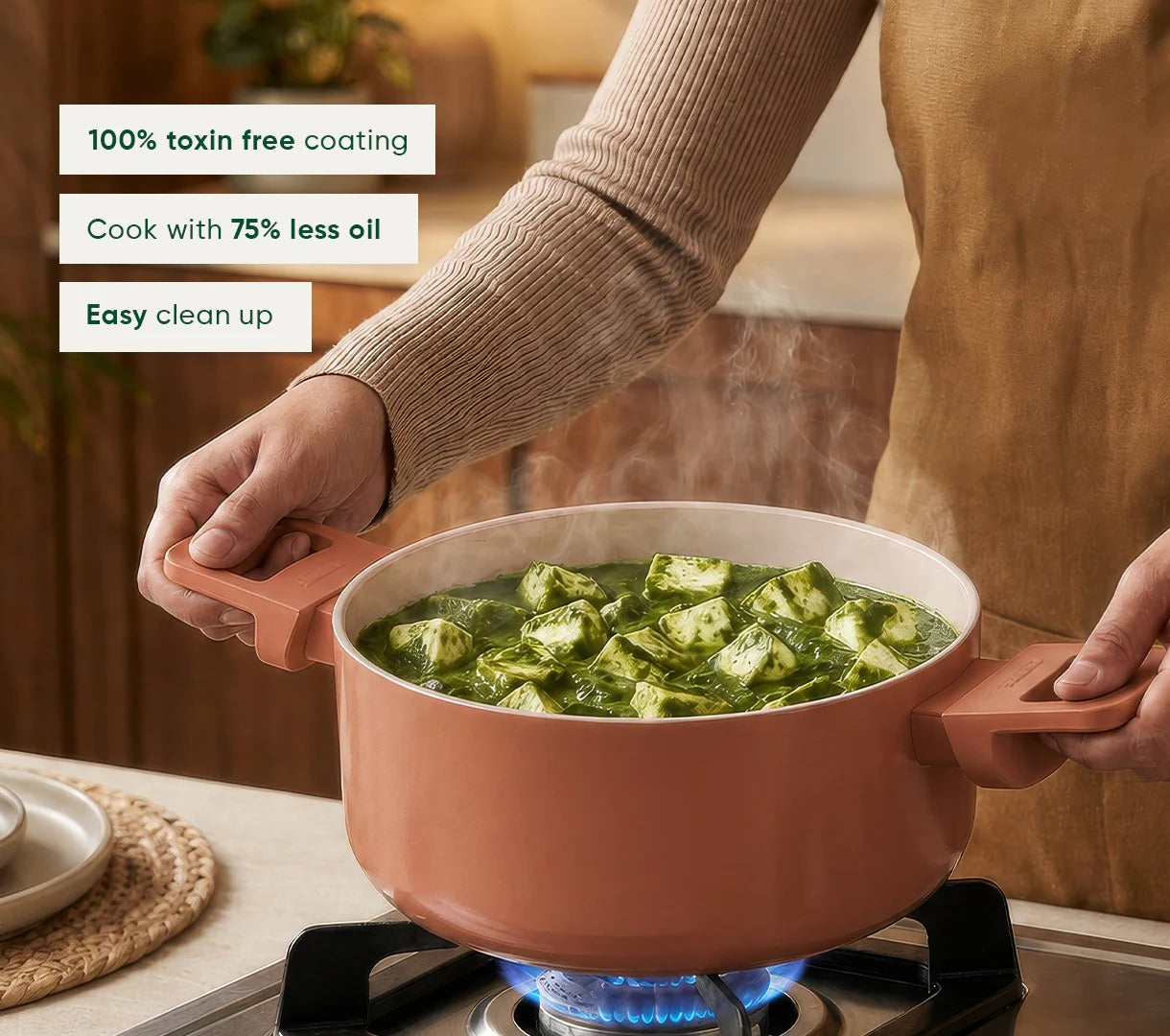 Ember Mini Dutch Oven 20cm Soft-Touch Handle Ceramic Non-Stick