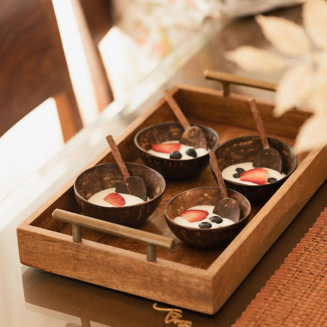 Thenga Artisan Mini Coconut Shell Bowl with Spoon
