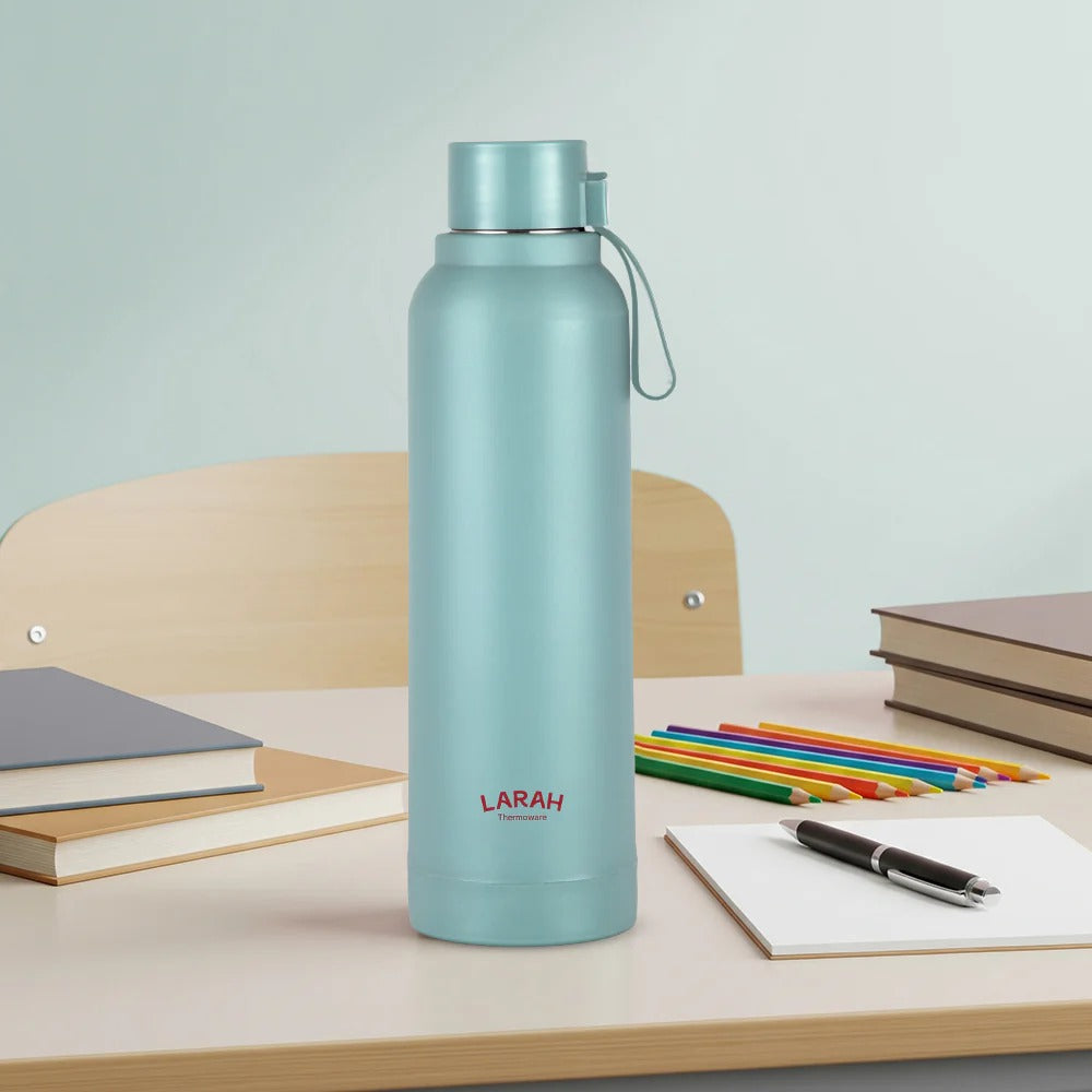 Borosil Larah Orbit Round PU Thermoware Bottle 700ml Mint