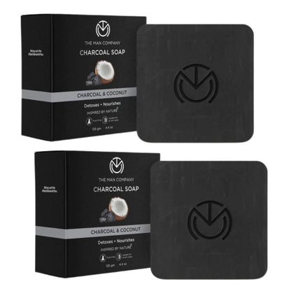 The Man Company Charcoal Soap Bar - Charcoal & Coconut