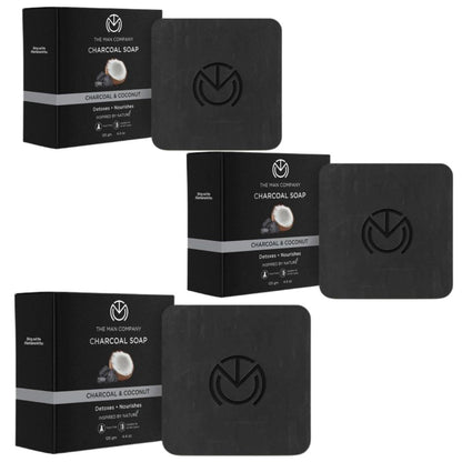 The Man Company Charcoal Soap Bar - Charcoal & Coconut