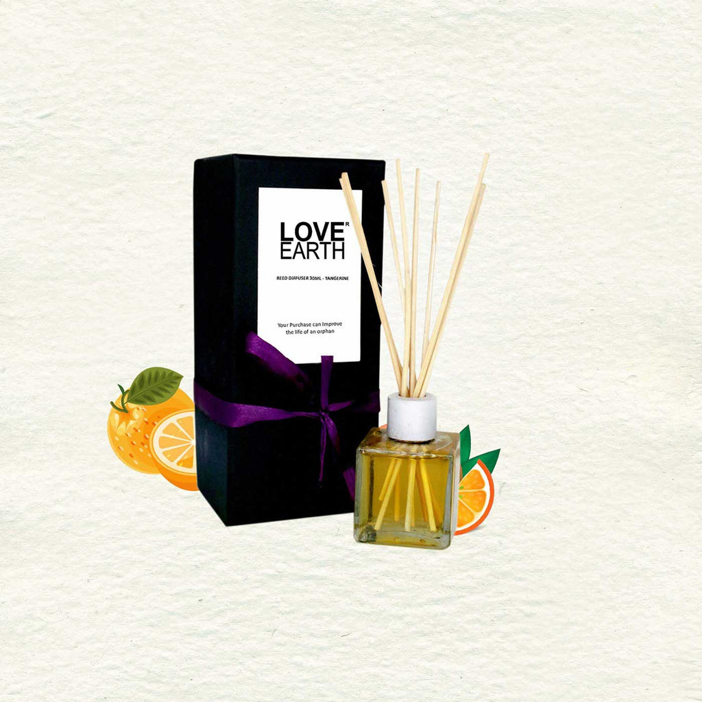 Love Earth Reed Diffuser - Tangerine - 30 ml