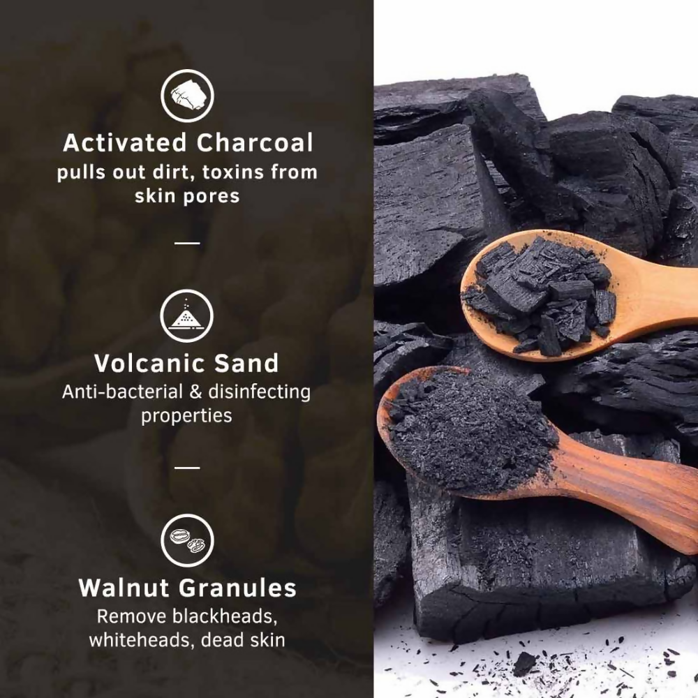 Ustraa Activated Charcoal Face Scrub For Men