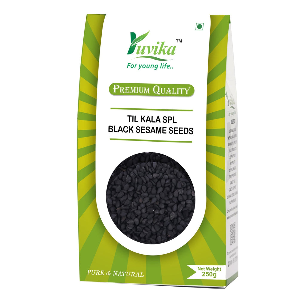 Yuvika Til Kala Spl (Edible Seeds) - Sesamum indicum - Black Sesame Seeds - 250gms