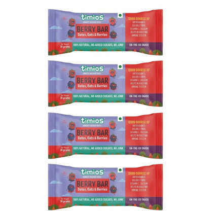 Timios Berry Bar - Dates Oats & Berries