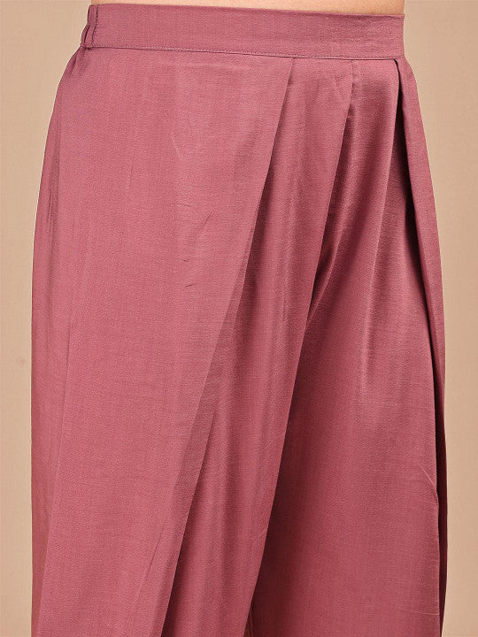 Tikhi Imli Embroidered V-Neck Tunic With Trousers Co-Ords
