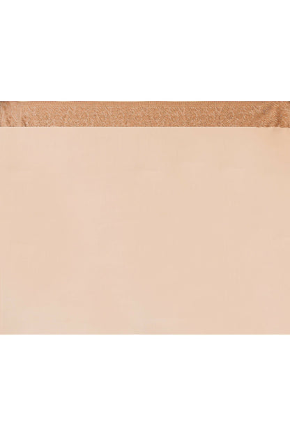 Joban Fashion Ivory Crepe Chiffon Pure Handloom Banarasi Silk Saree