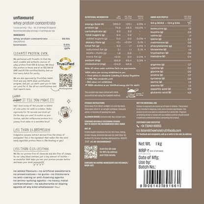 The Whole Truth Whey Protein Concentrate Unflavoured