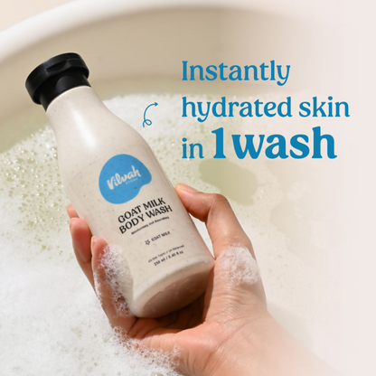Vilvah Store Goat Milk Body Wash For Deep Cleansing
