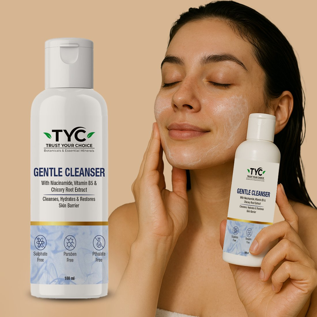 TYC Gentle Cleanser With Niacinamide, Vitamin B5 & Chicory Root Extract