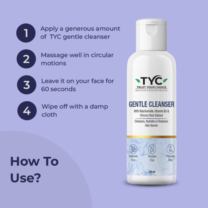 TYC Gentle Cleanser With Niacinamide, Vitamin B5 & Chicory Root Extract