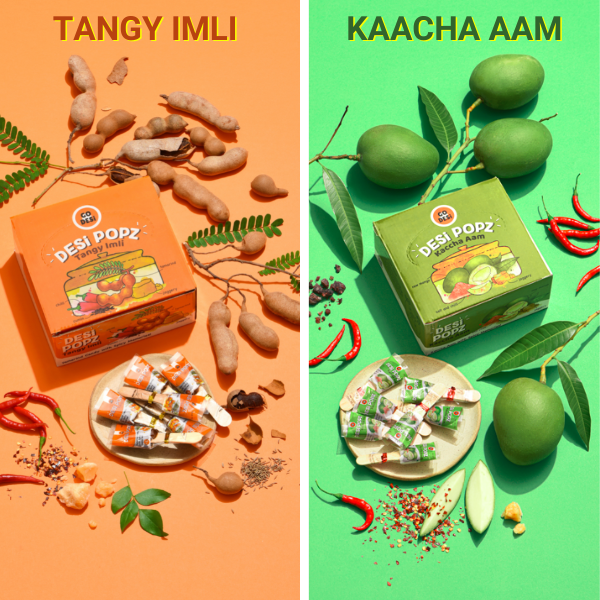 Go Desi POPz Combo (Kaccha Aam - Tangy Imli) - 50 PCS