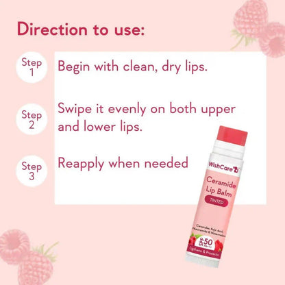 WishCare SPF 50 Lip Balm - Hydrating & Tinted Lip Care - 5g