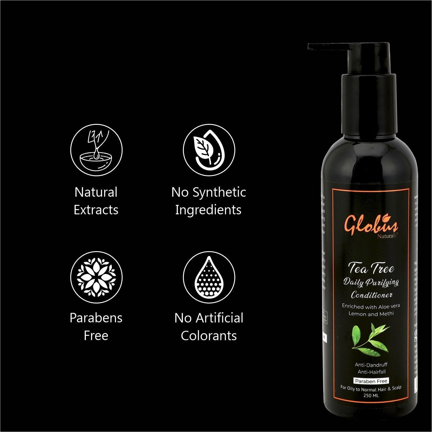 Globus Naturals Tea Tree Daily Purifying Conditioner - 250 ml