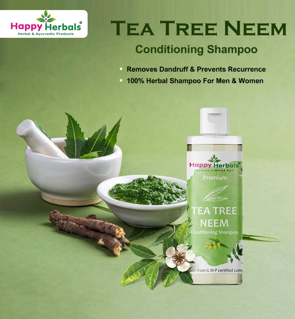 Happy Herbals Tea Tree Neem Shampoo