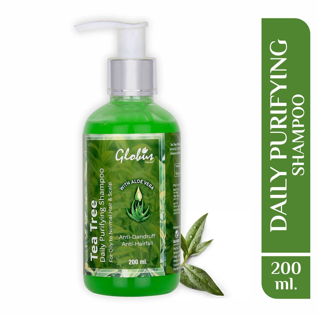 Globus Naturals Daily Purifying Tea Tree Shampoo with Aloe Vera - 200 ml