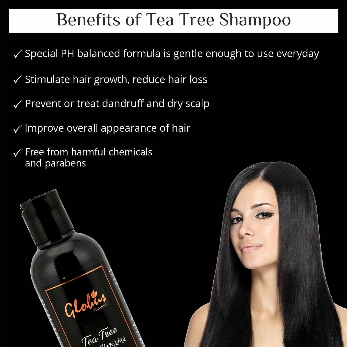 Globus Naturals Tea Tree Daily Purifying Shampoo - 250 ml