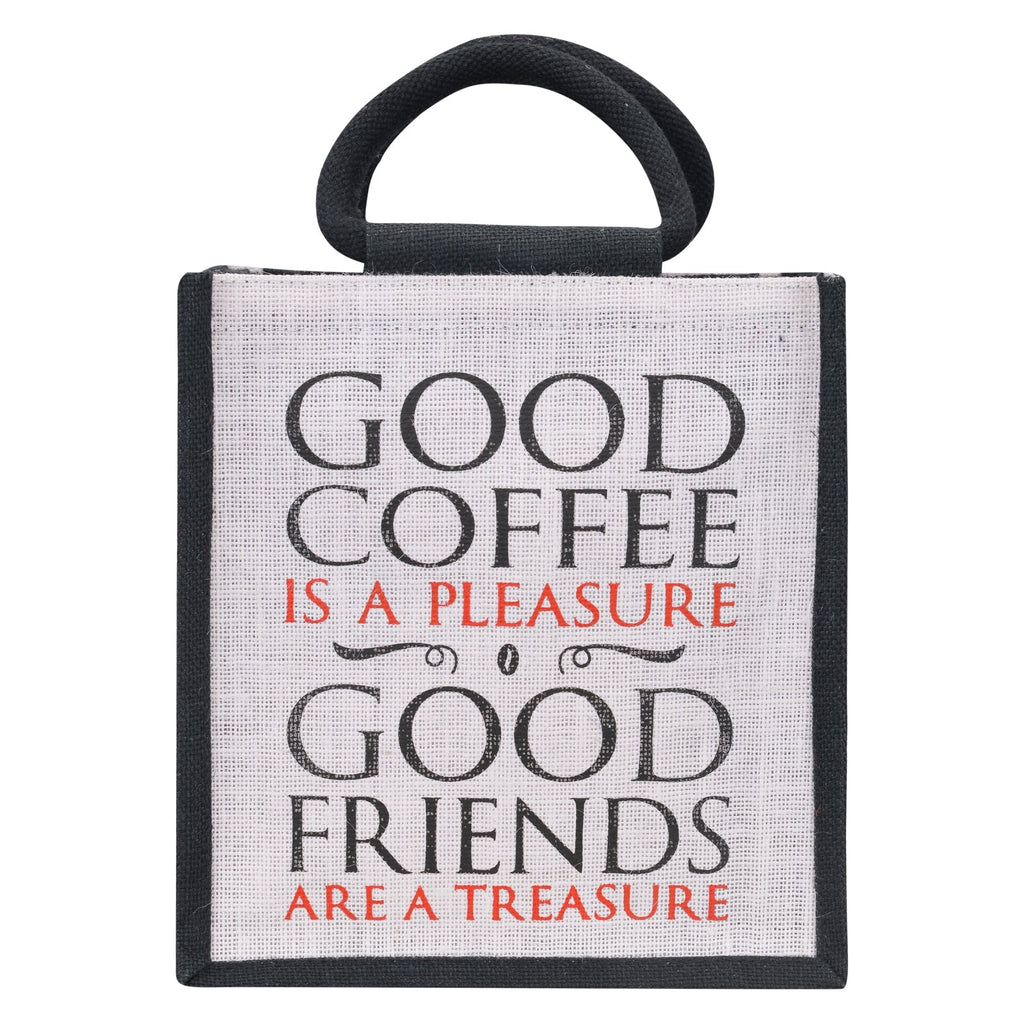 Jute Cottage Coffee Friends Lunch Zipper