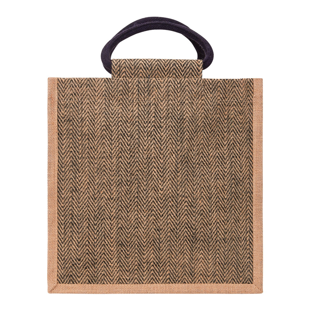 Jute Cottage Herringbone Jute Lunch Zipper