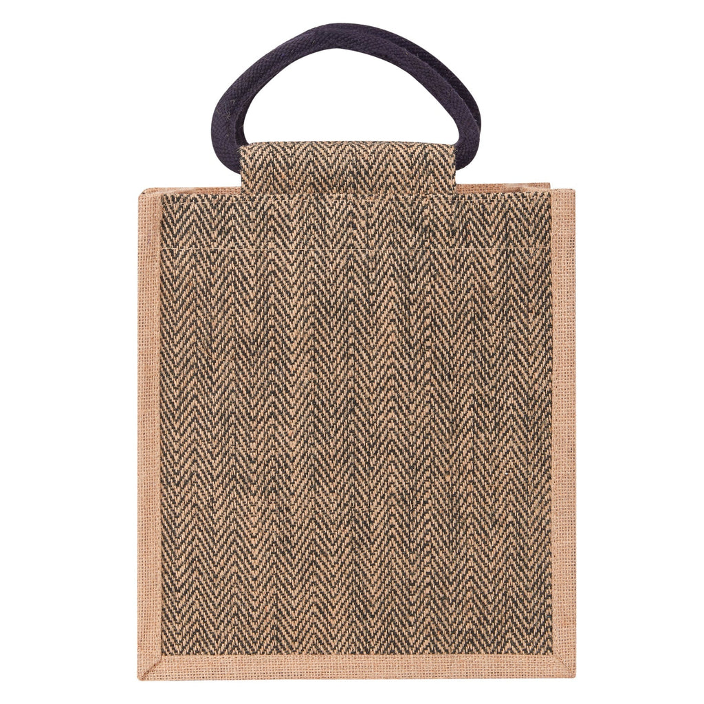 Jute Cottage Herringbone Jute Lunch Zipper