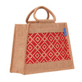 Jute Cottage Taper Zipper Lunch Bag