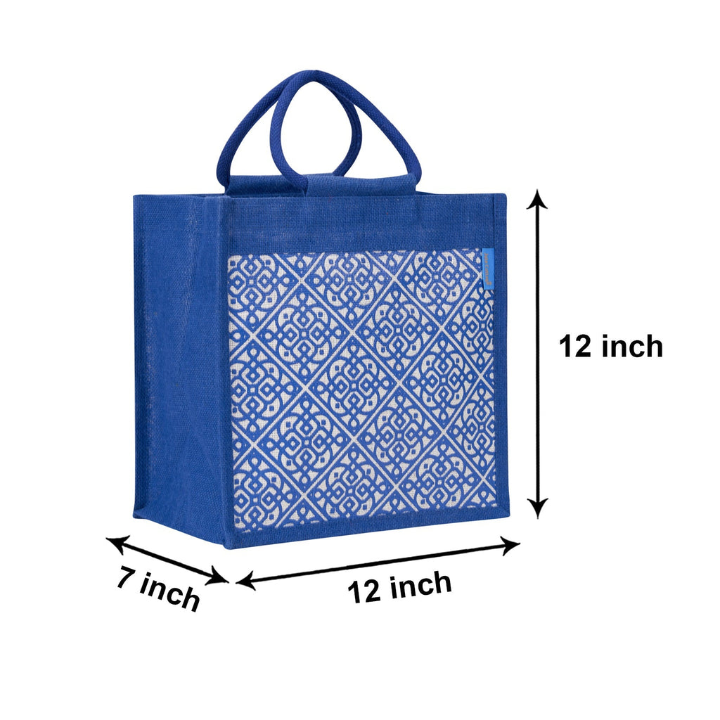 Jute Cottage Moroccan Print Zipper Lunch Bag