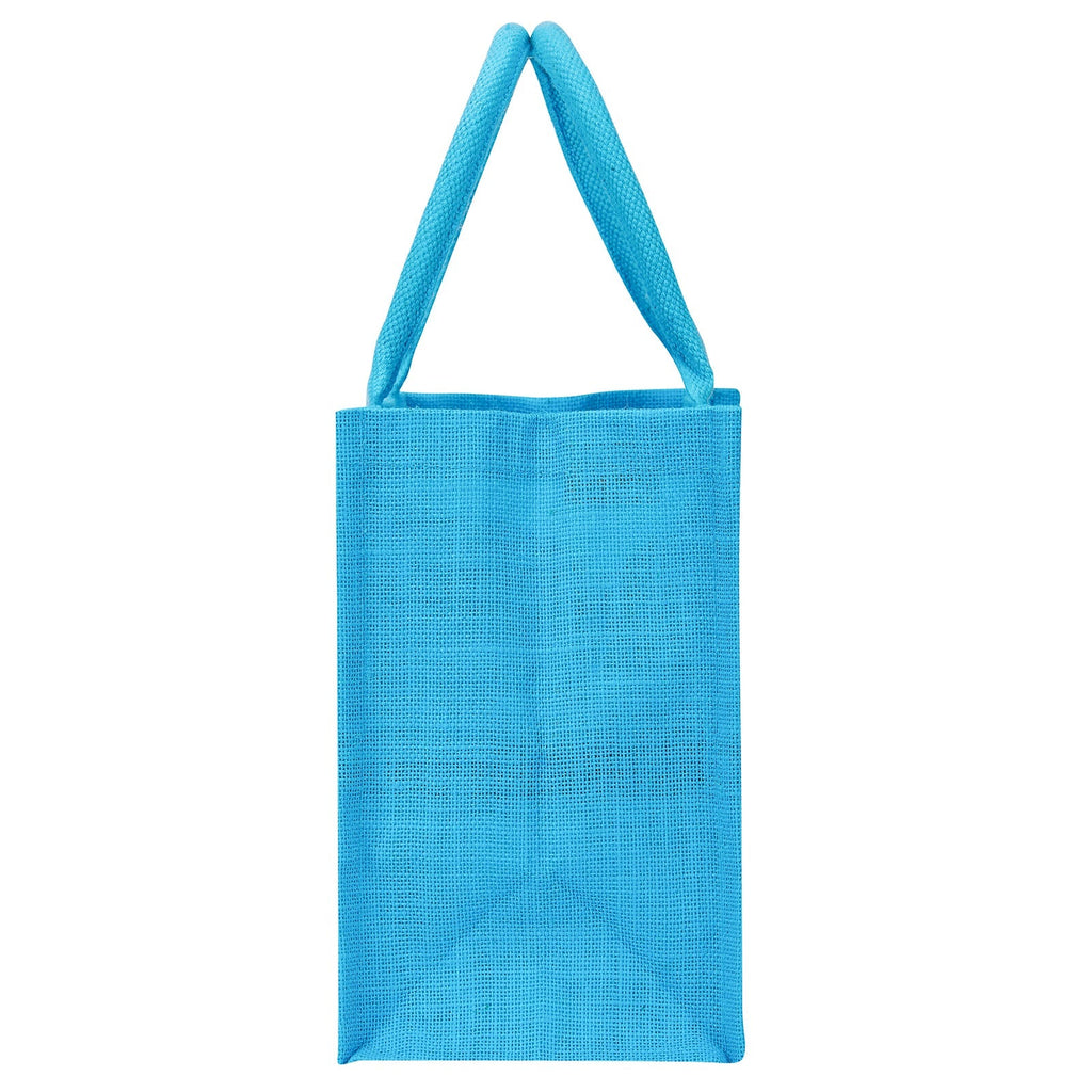 Jute Cottage Life Dessert Print Zipper Lunch Bag 100% Genuine Jute
