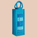 Jute Cottage Water Bottle Bag