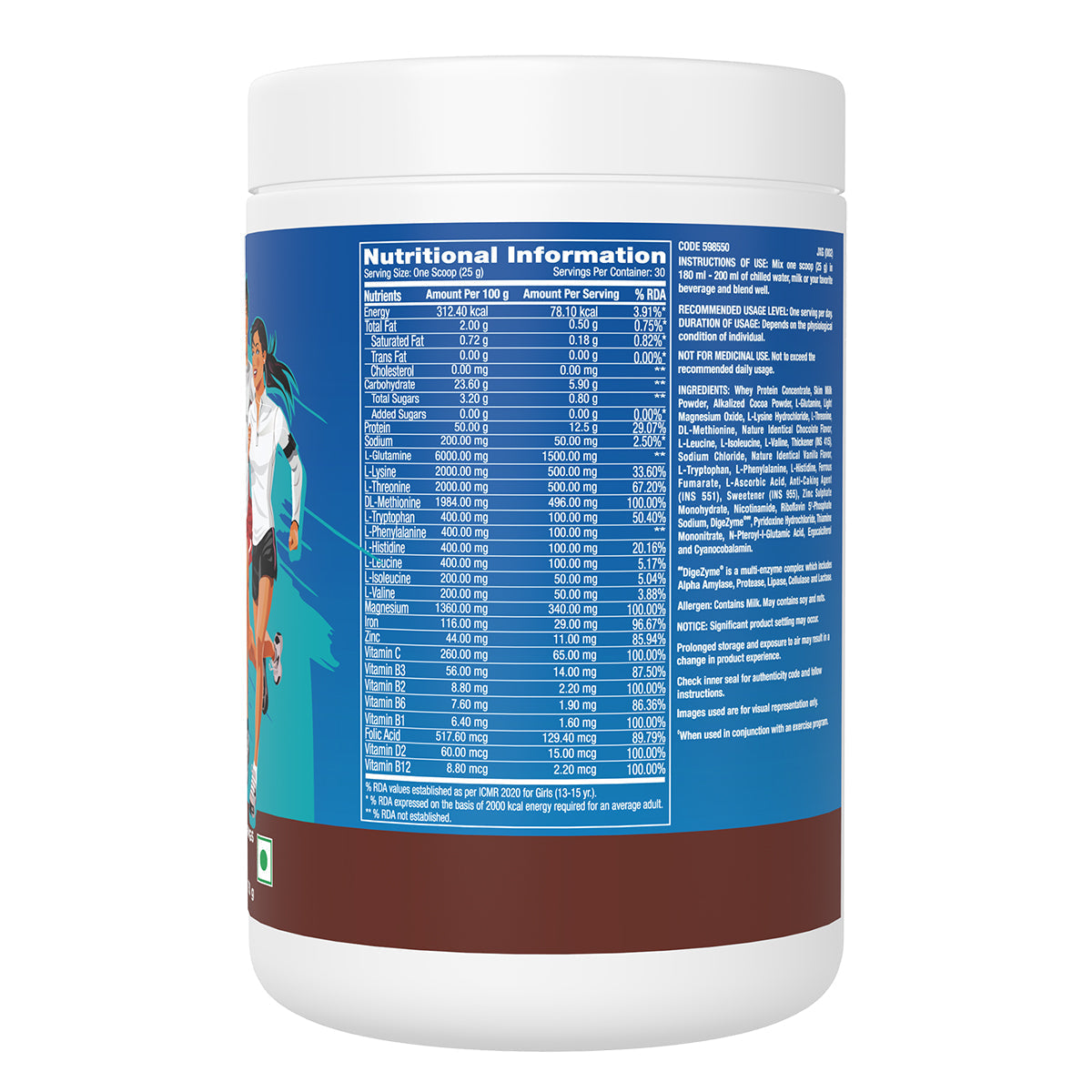 GNC Milestones Teen Protein - 750 gms