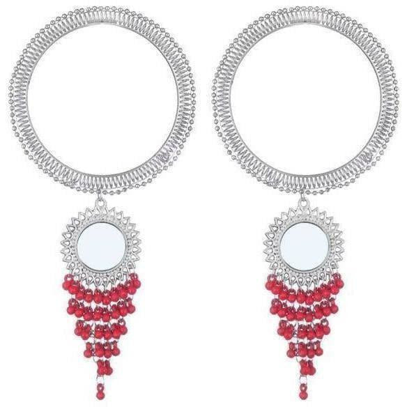 MS Fashion India Stylish And Trendy Pink Pearls Hanging Bangles