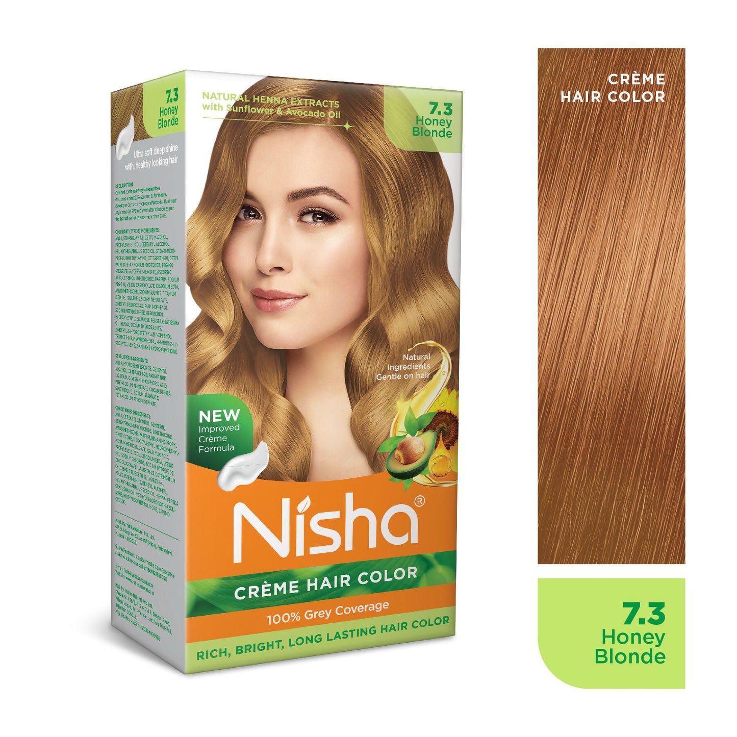 Nisha Creme Hair Color for Women - Honey Blonde