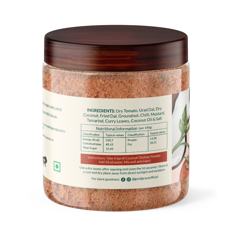 Good Graze Tomato Coconut Chutney Powder - 125gms