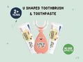 Little Joys U Shaped Toothbrush & Toothpaste - Pack of 2