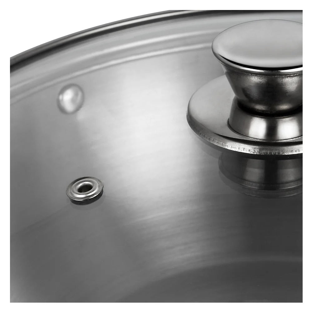 Vinod Stainless Steel Modena Cookware Set 3 Piece Induction Friendly