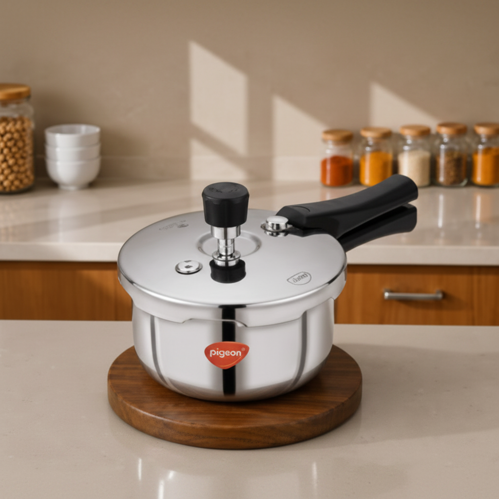 PrayLady 2L Triply Pressure Cooker with 20cm 2-Tier Steamer