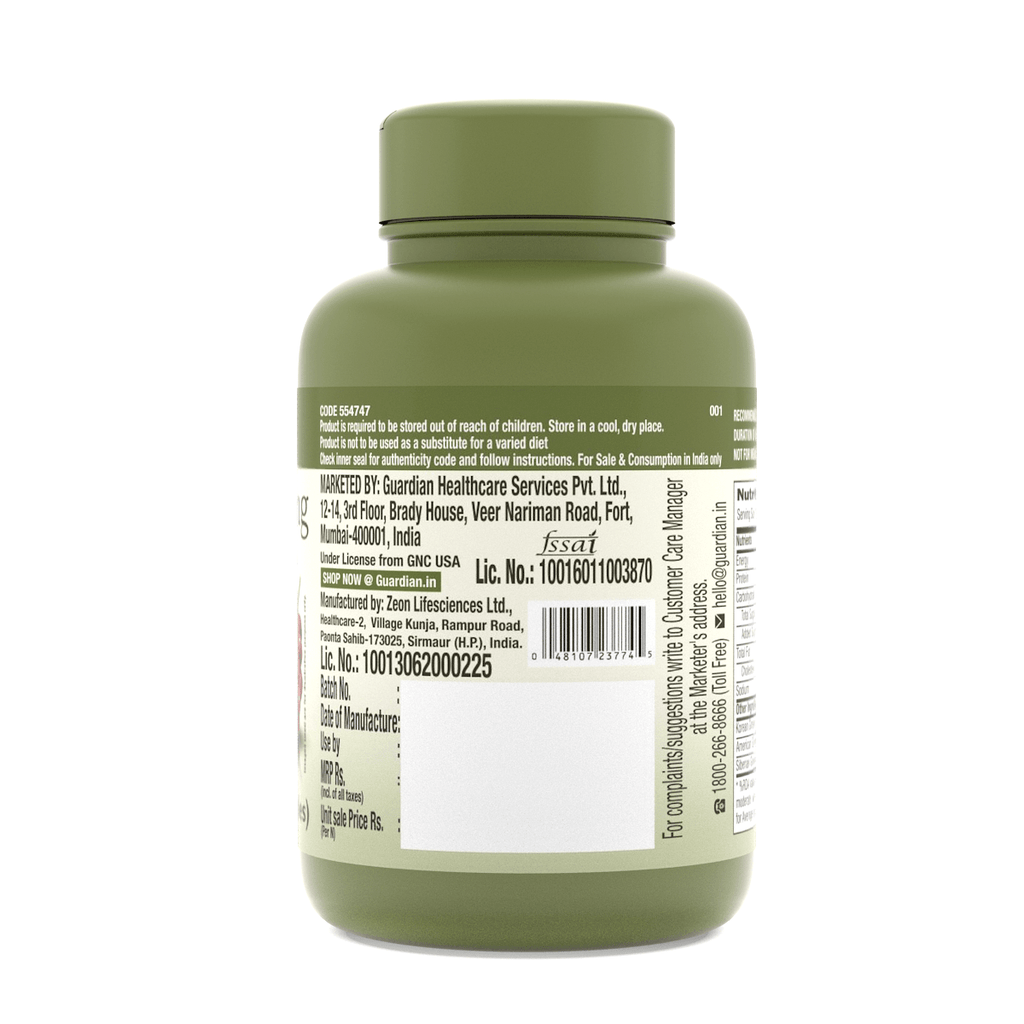 GNC Herbal Plus Triple Root Vegetarian Capsules - 60 Caps