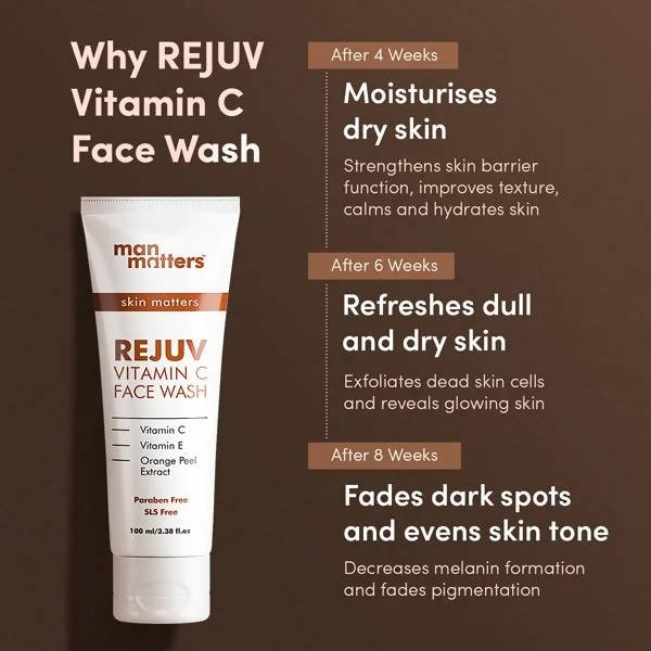 Man Matters Rejuv Vitamin C Face Wash for Men - 100 ml
