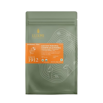 Luxmi Estates Astounding Ashwagandha – Certified Organic Herbal Infusion