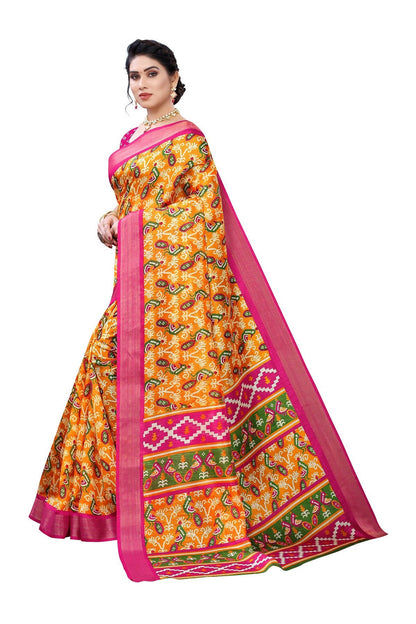 Vamika Mustard Linen Jari Border Saree (JANKI MUSTARD)