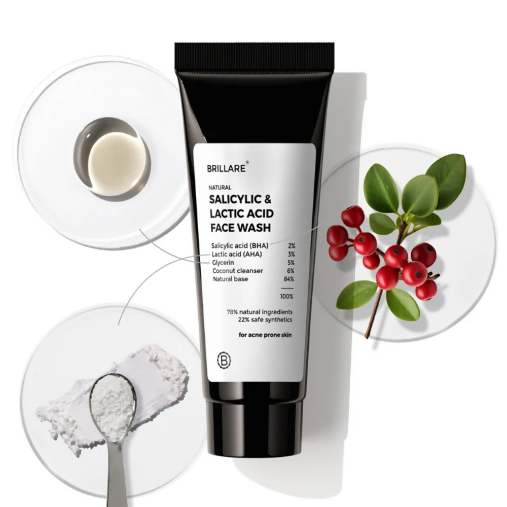 Brillare Mini Salicylic and Lactic Acid Face Wash