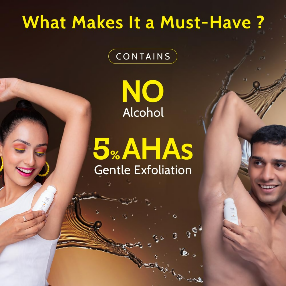 Chemist At Play UnderArm Roll-On with 5% AHA (Woody Musk Fragrance)