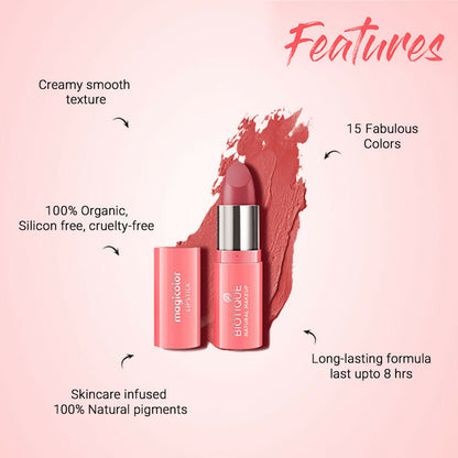 Biotique Magicolor Lipstick - Bombshell
